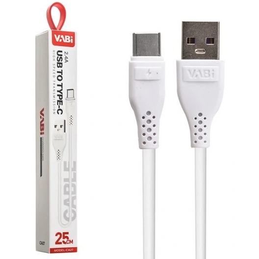 کابل پاوربانک CA27 VABI TYPEC 30CM
